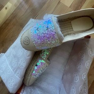 COPY - Tory Burch color blocked espadrille shoes